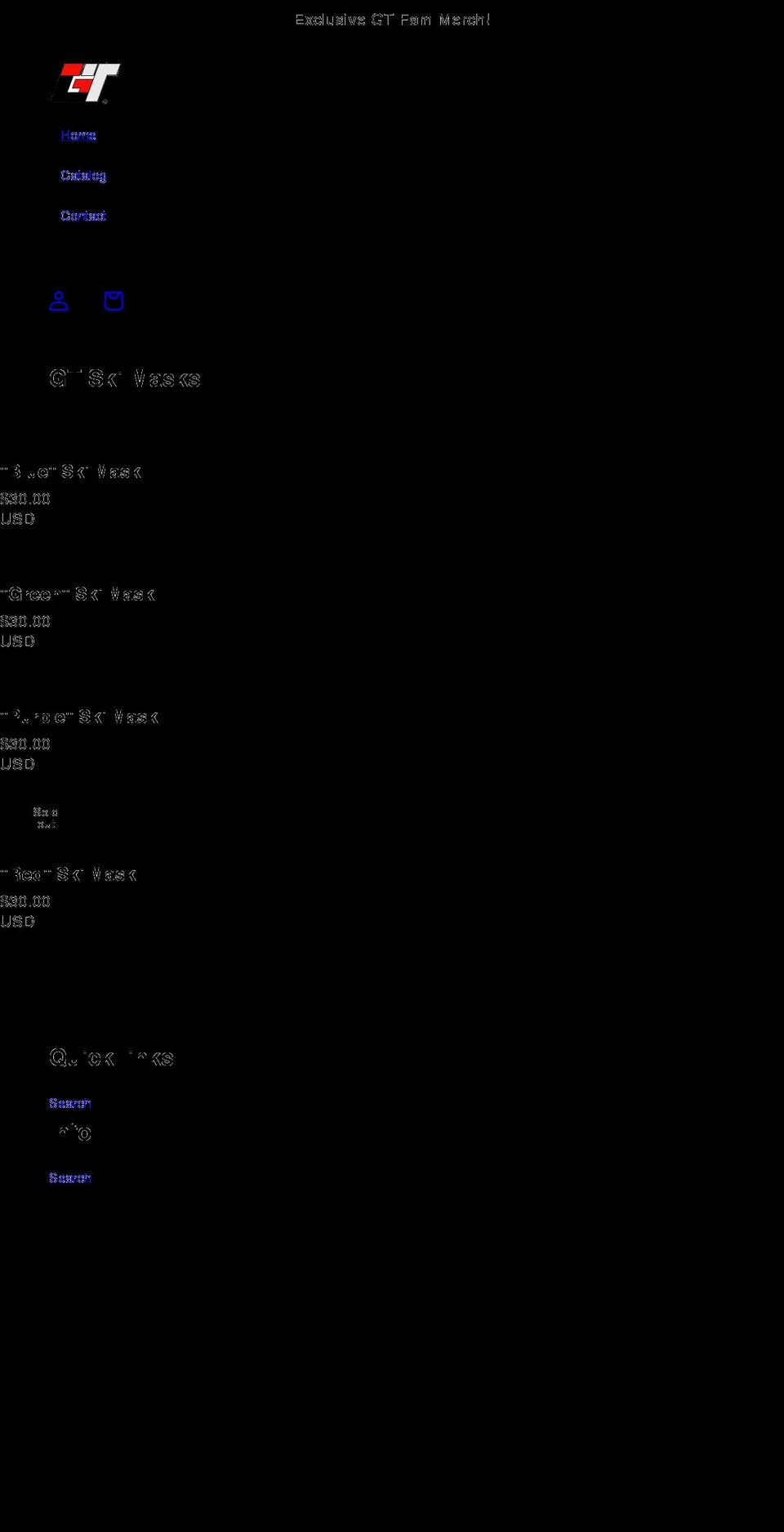 gtfam.com shopify website screenshot