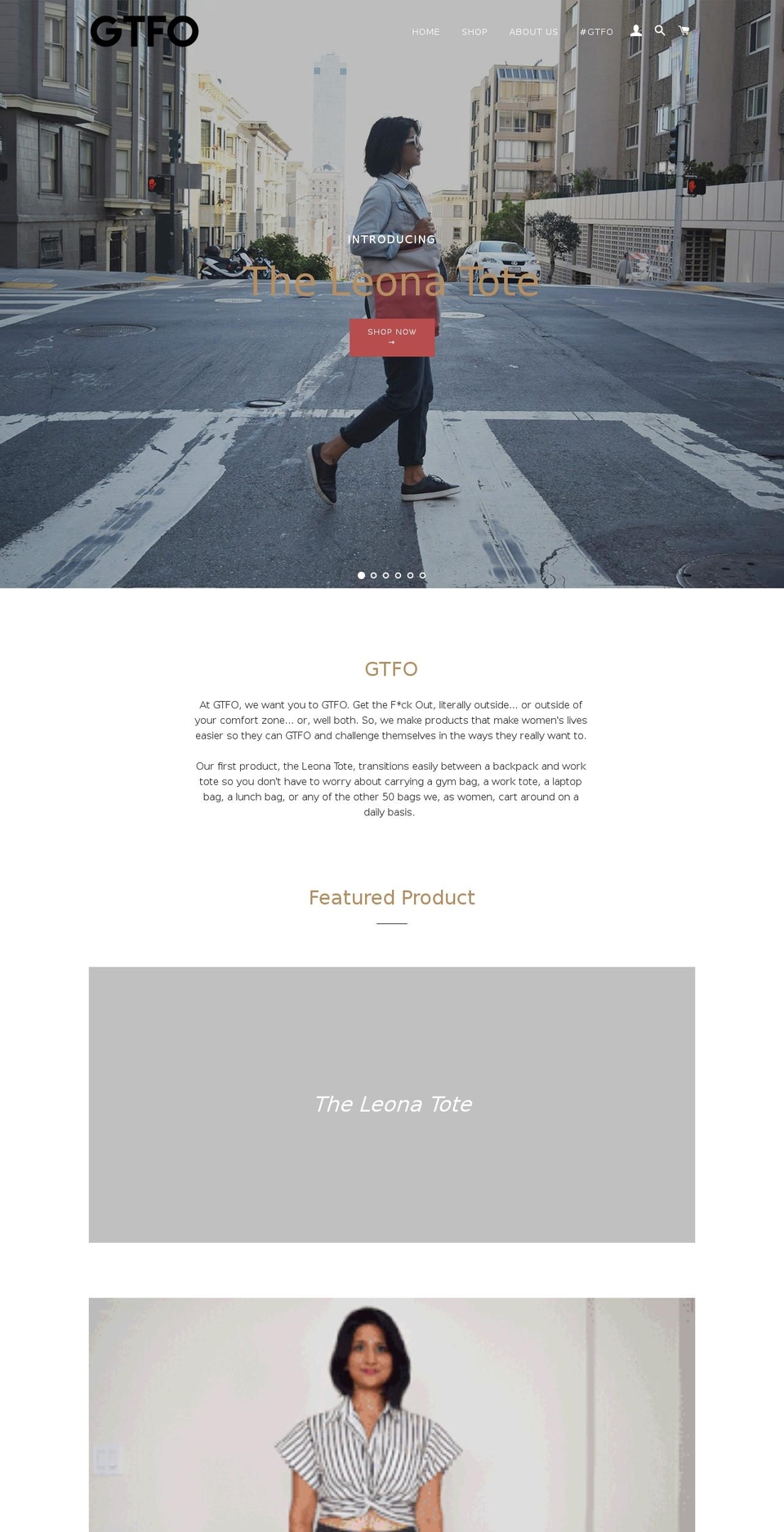 gtfogoods.com shopify website screenshot