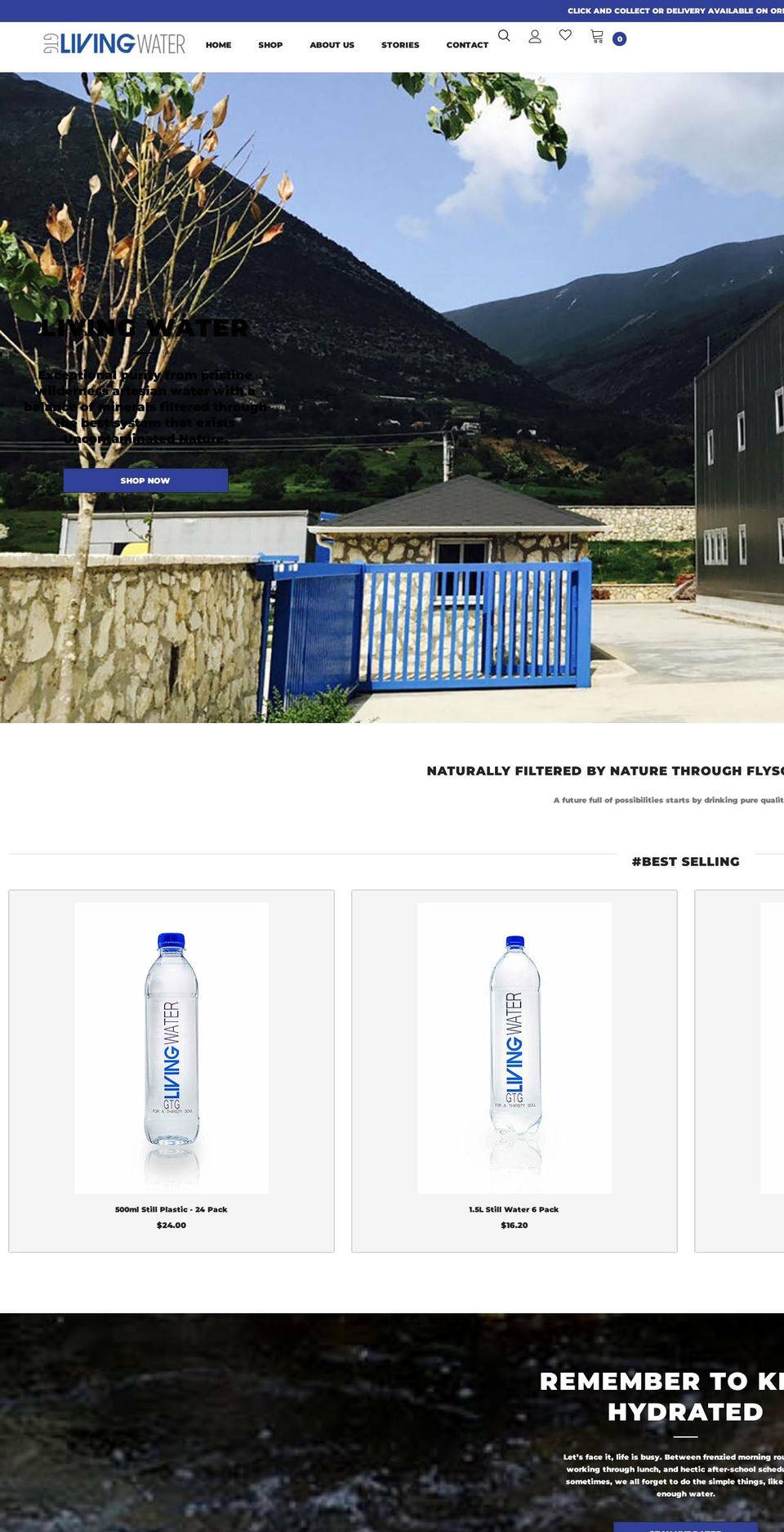gtglivingwater.com.au shopify website screenshot