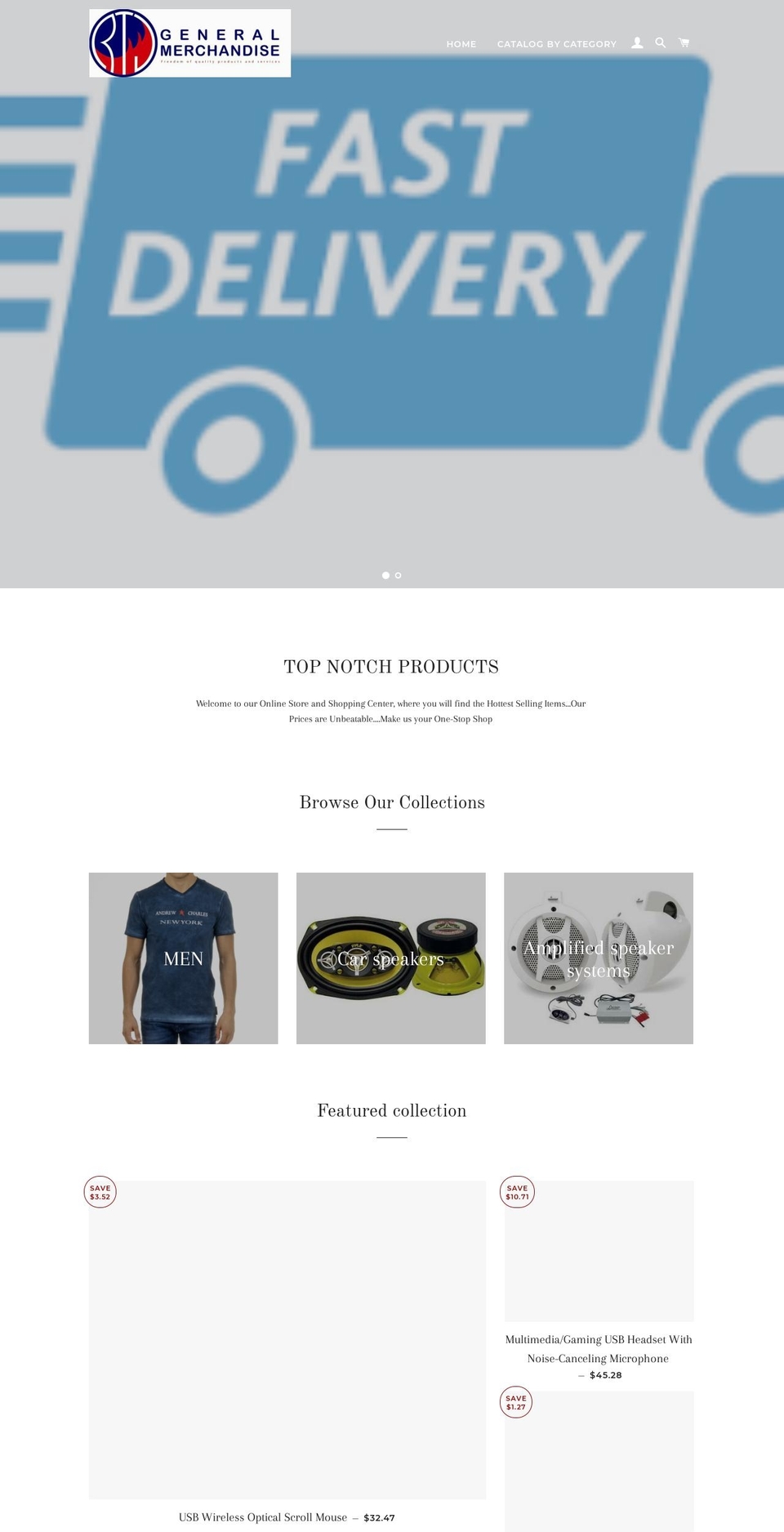 gtmerchandise.com — Shopify storefront screenshot