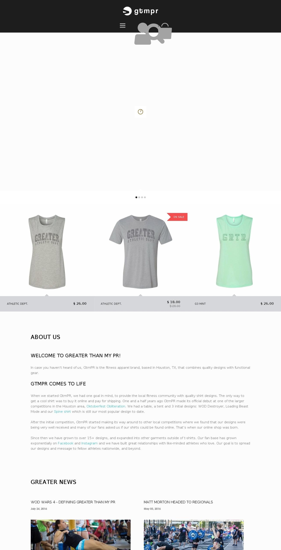 gtmprllc.com shopify website screenshot
