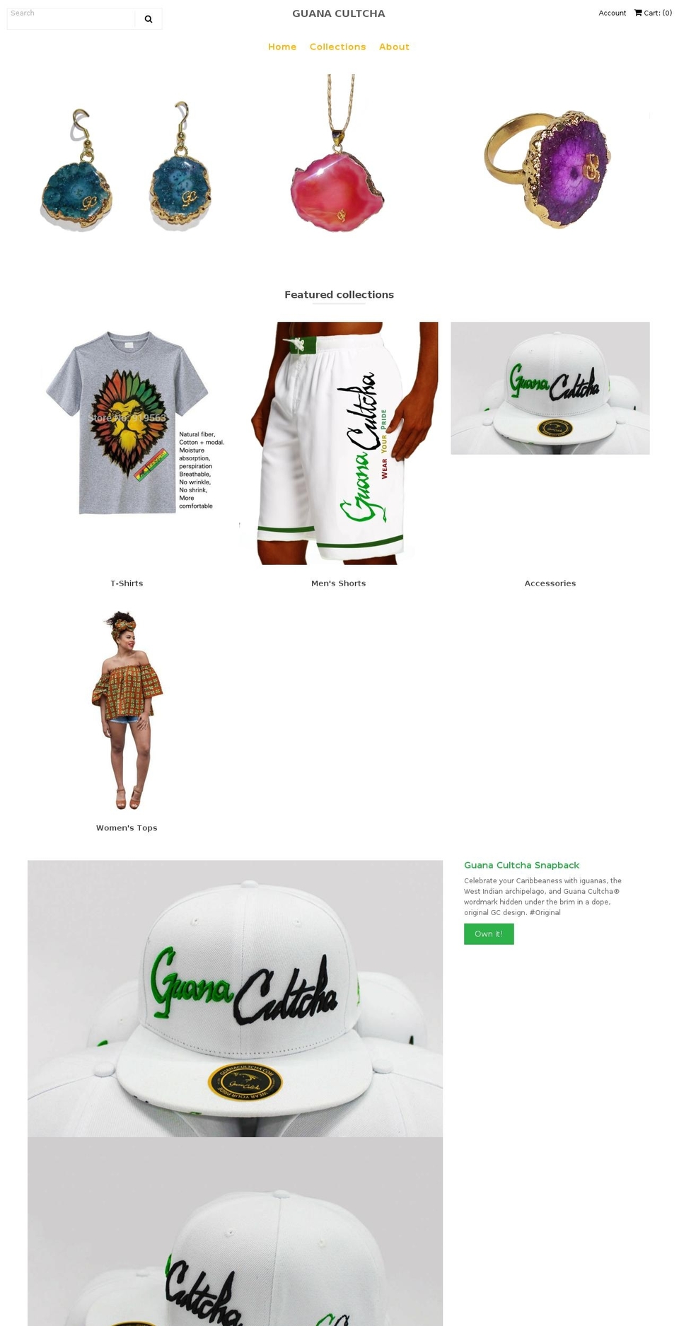 guanacultcha.com — Shopify storefront screenshot