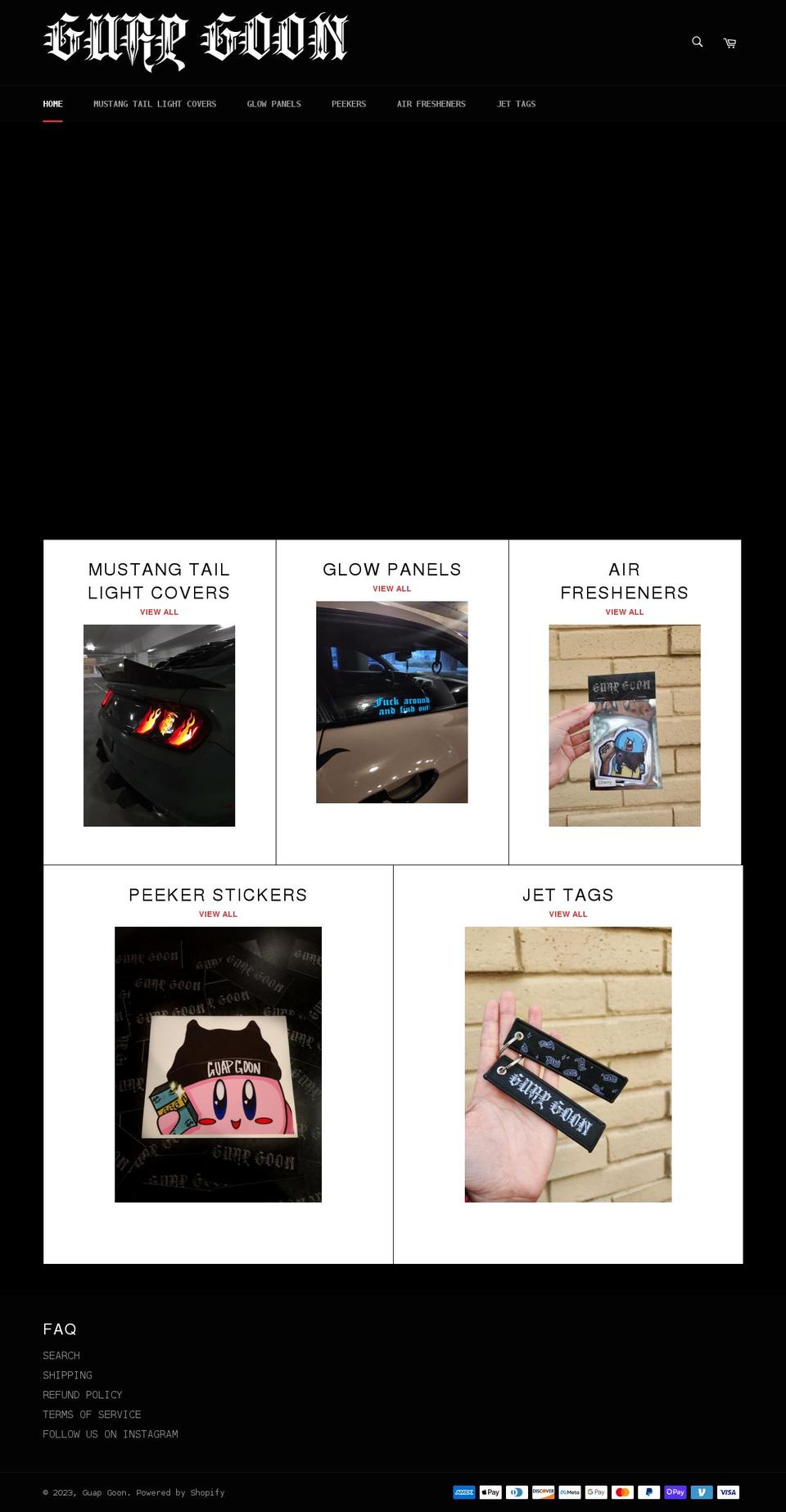 guapgoon.com shopify website screenshot