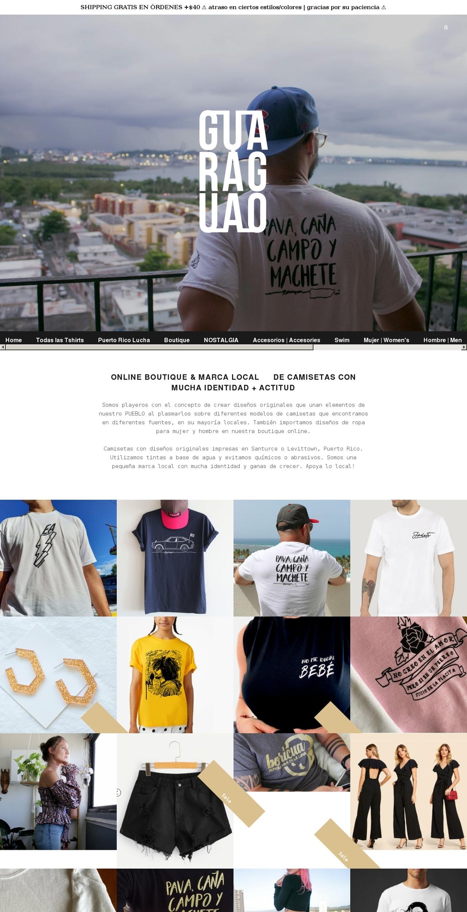 guaraguaoshop.com shopify website screenshot
