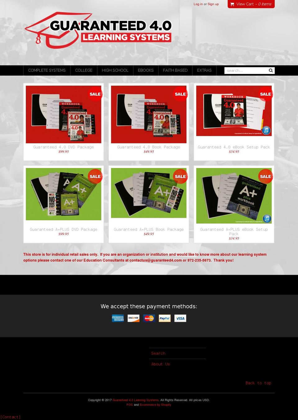 Fresh - modified Shopify theme site example guaranteed4store.com