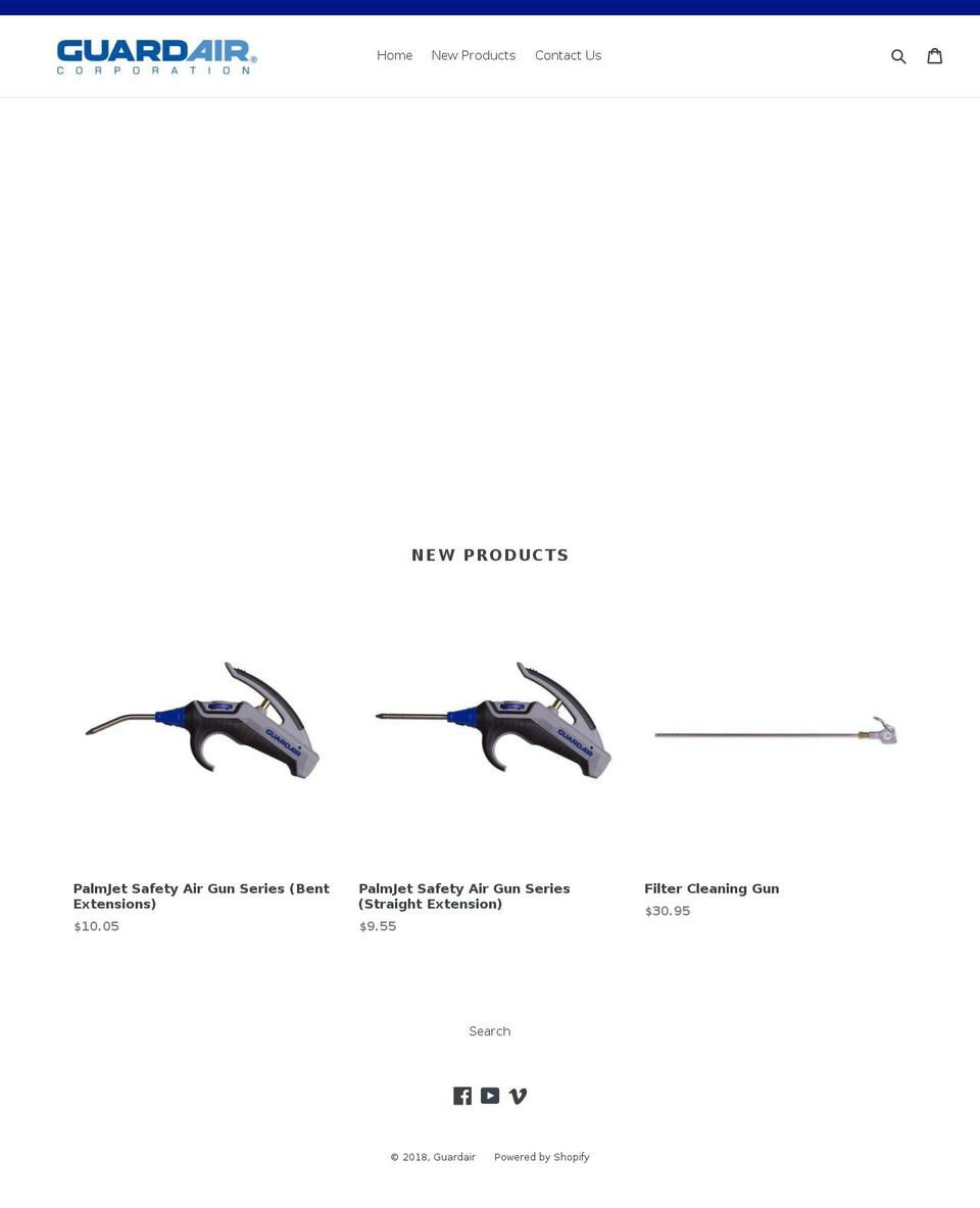 Guardair Template Shopify theme site example guardairguns.com