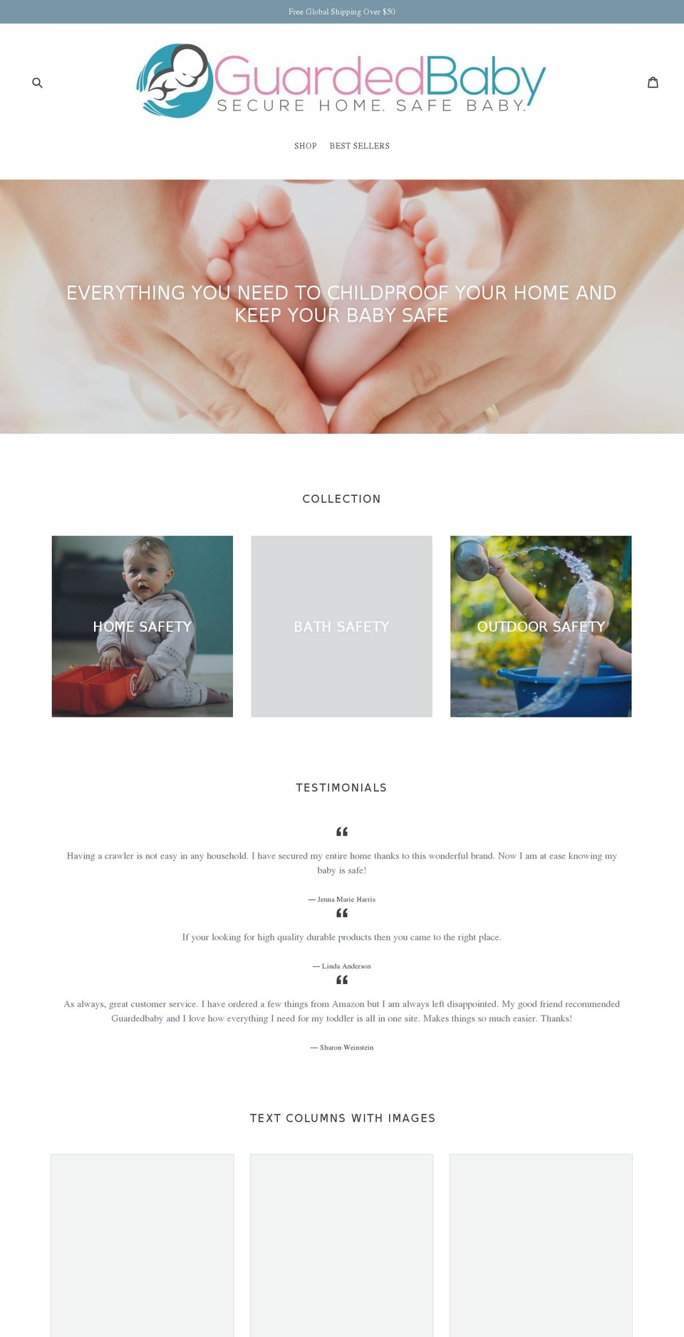 guardedbaby.com — Shopify storefront screenshot