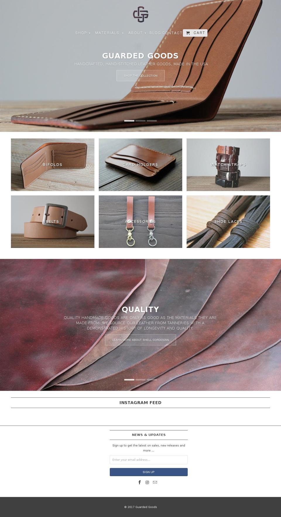 guardedgoods.com shopify website screenshot