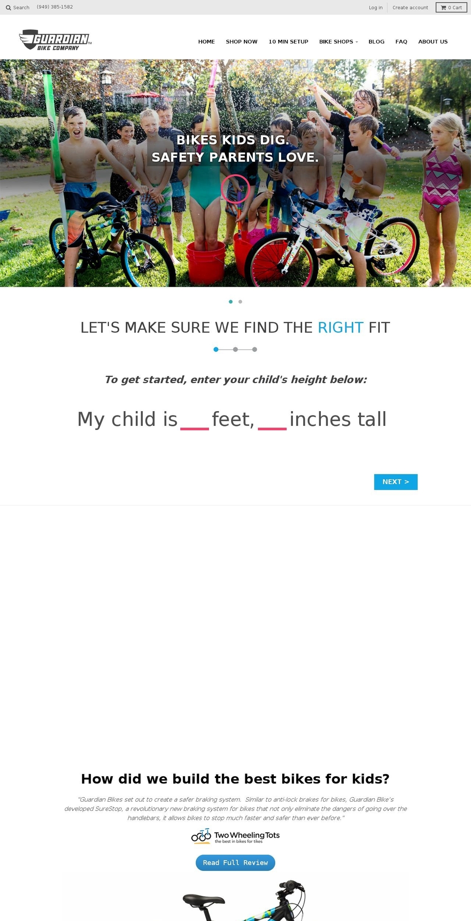 guardianbikes.com shopify website screenshot