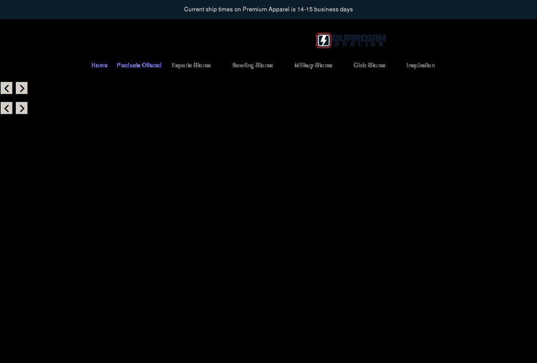 guardianproline.com shopify website screenshot