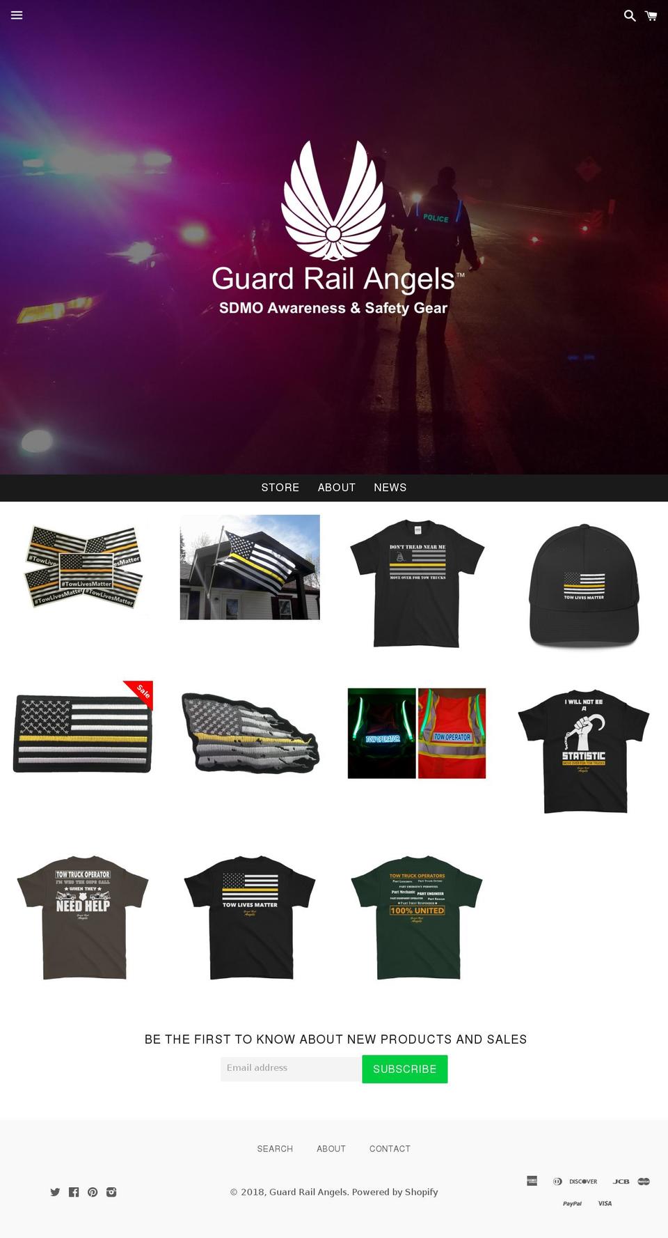 guardrailangels.com shopify website screenshot