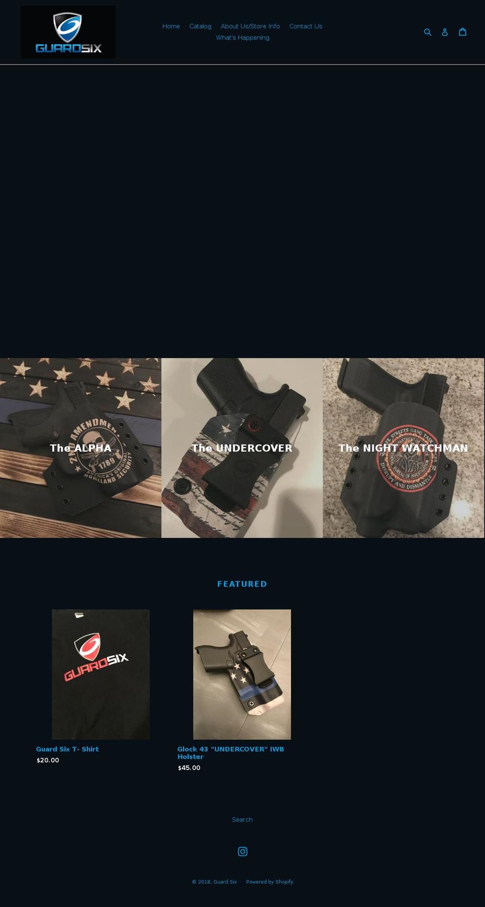 guardsix.com — Shopify storefront screenshot