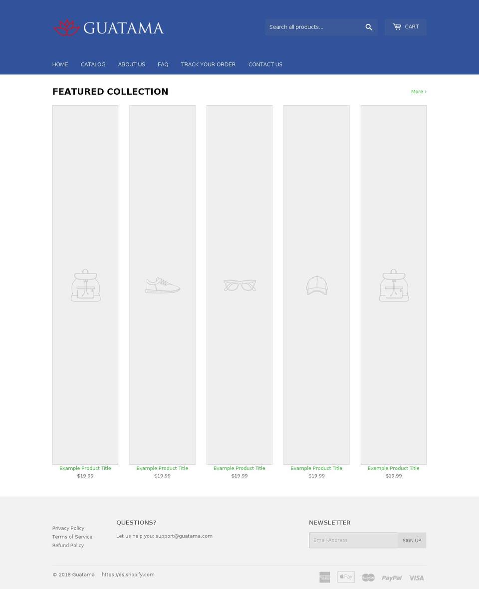 guatama.com — Shopify storefront screenshot
