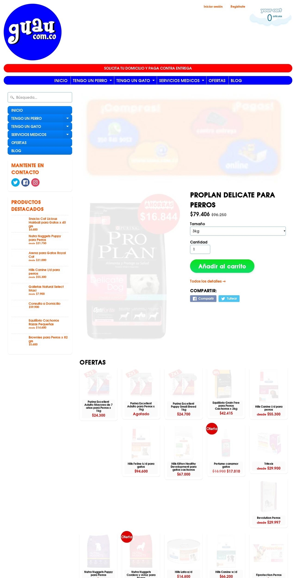 guaudogstore.com — Shopify storefront screenshot