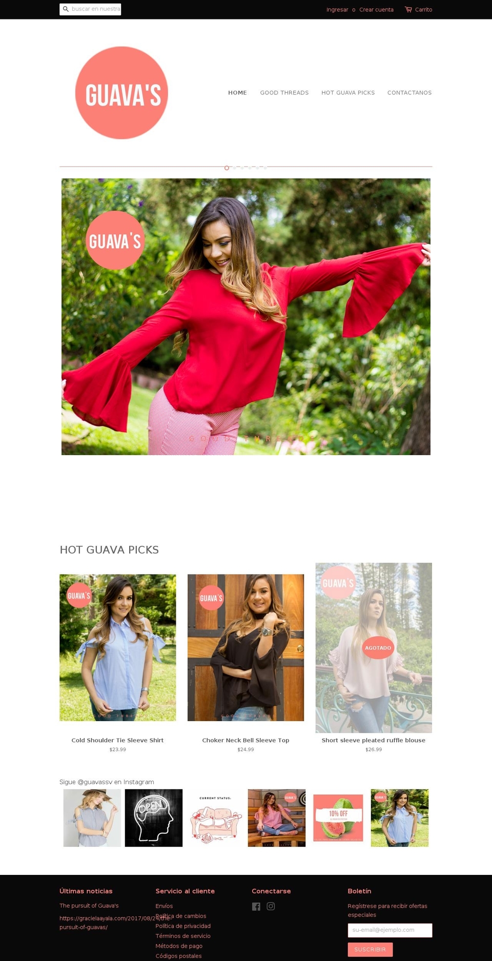 guavassv.com — Shopify storefront screenshot
