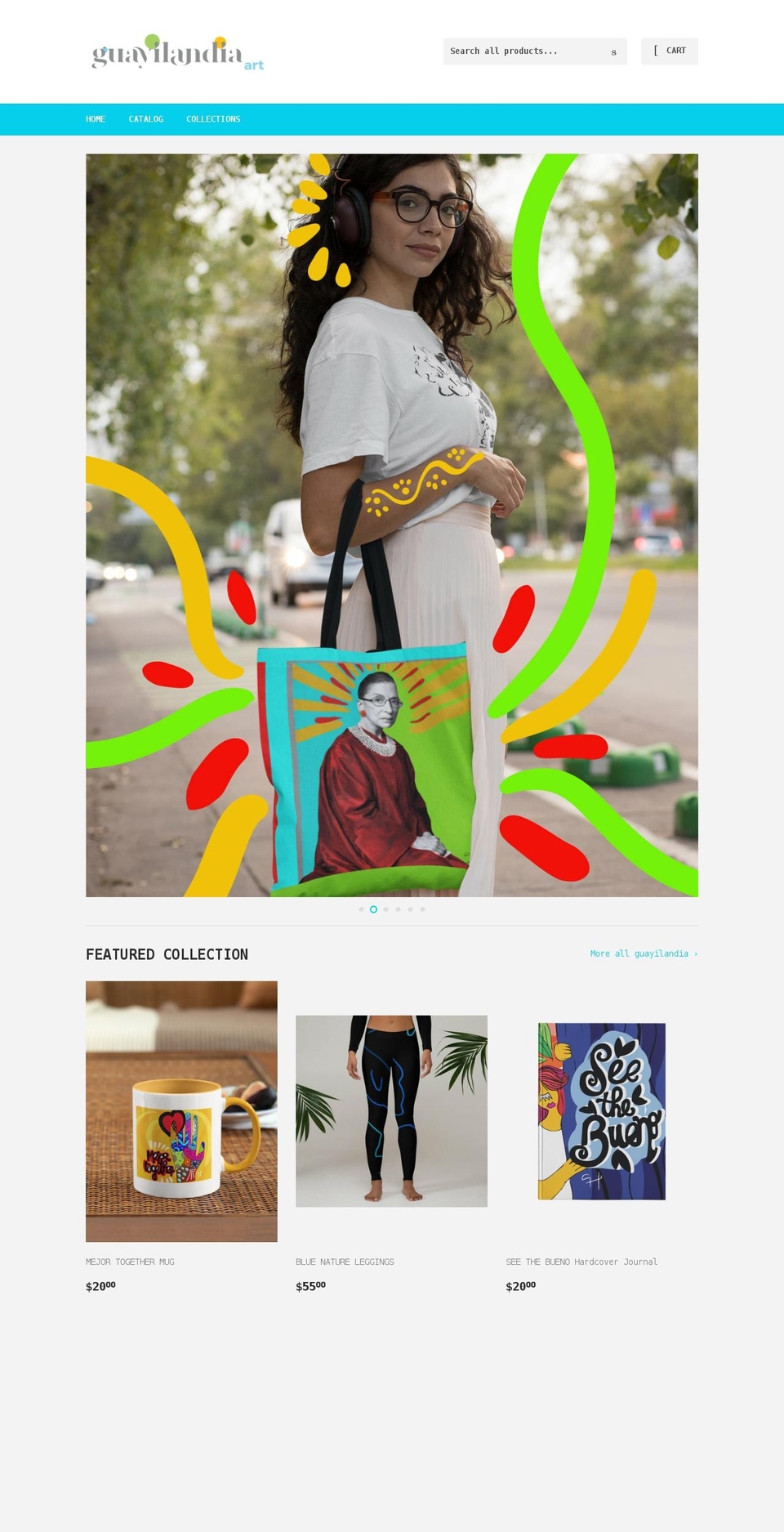 guayilandiaart.com shopify website screenshot