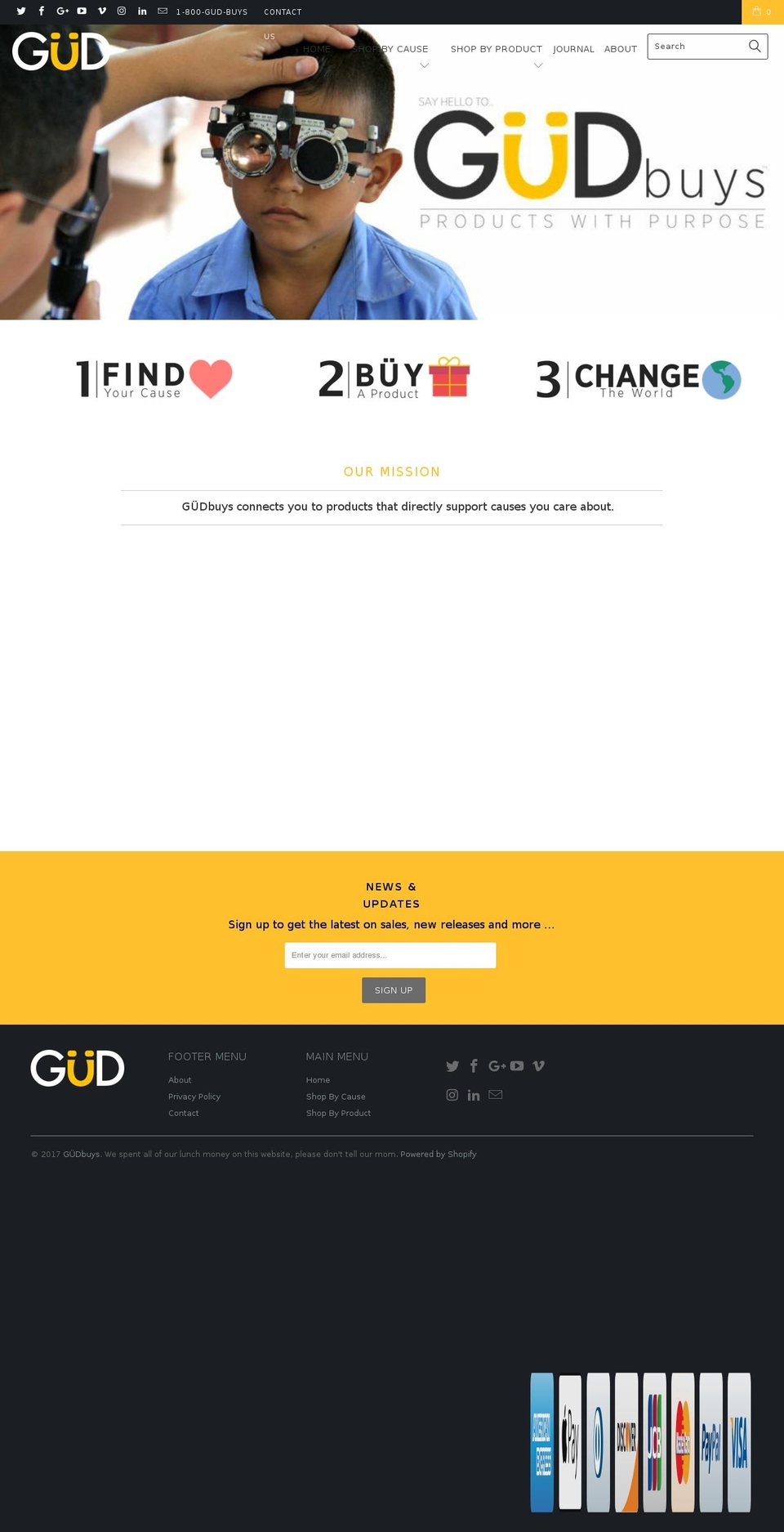 gudbuys.com shopify website screenshot