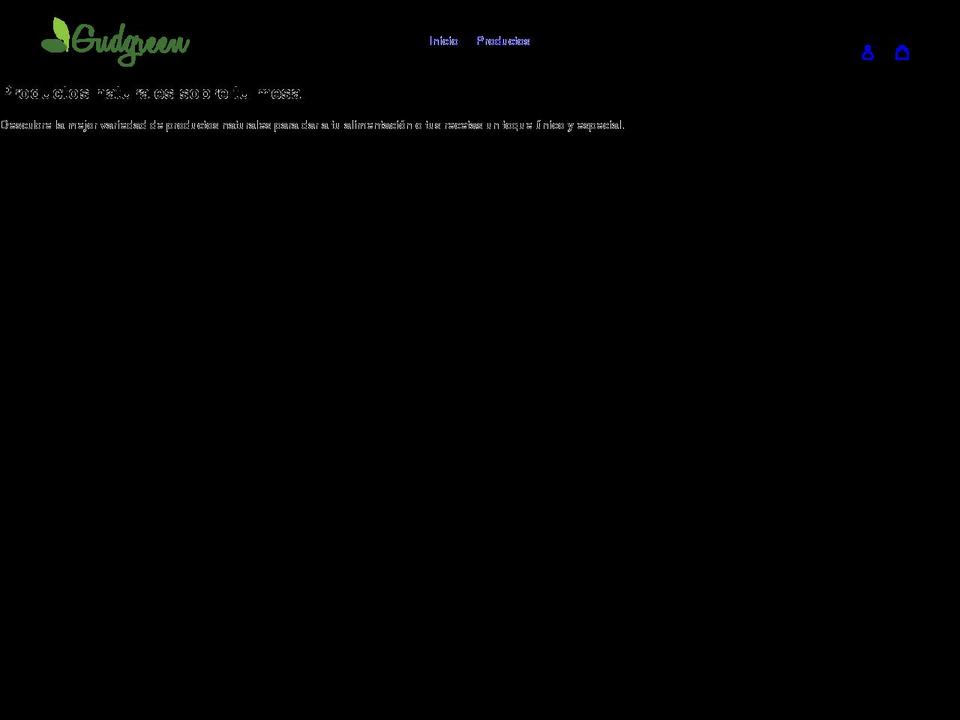 gudgreen.com shopify website screenshot