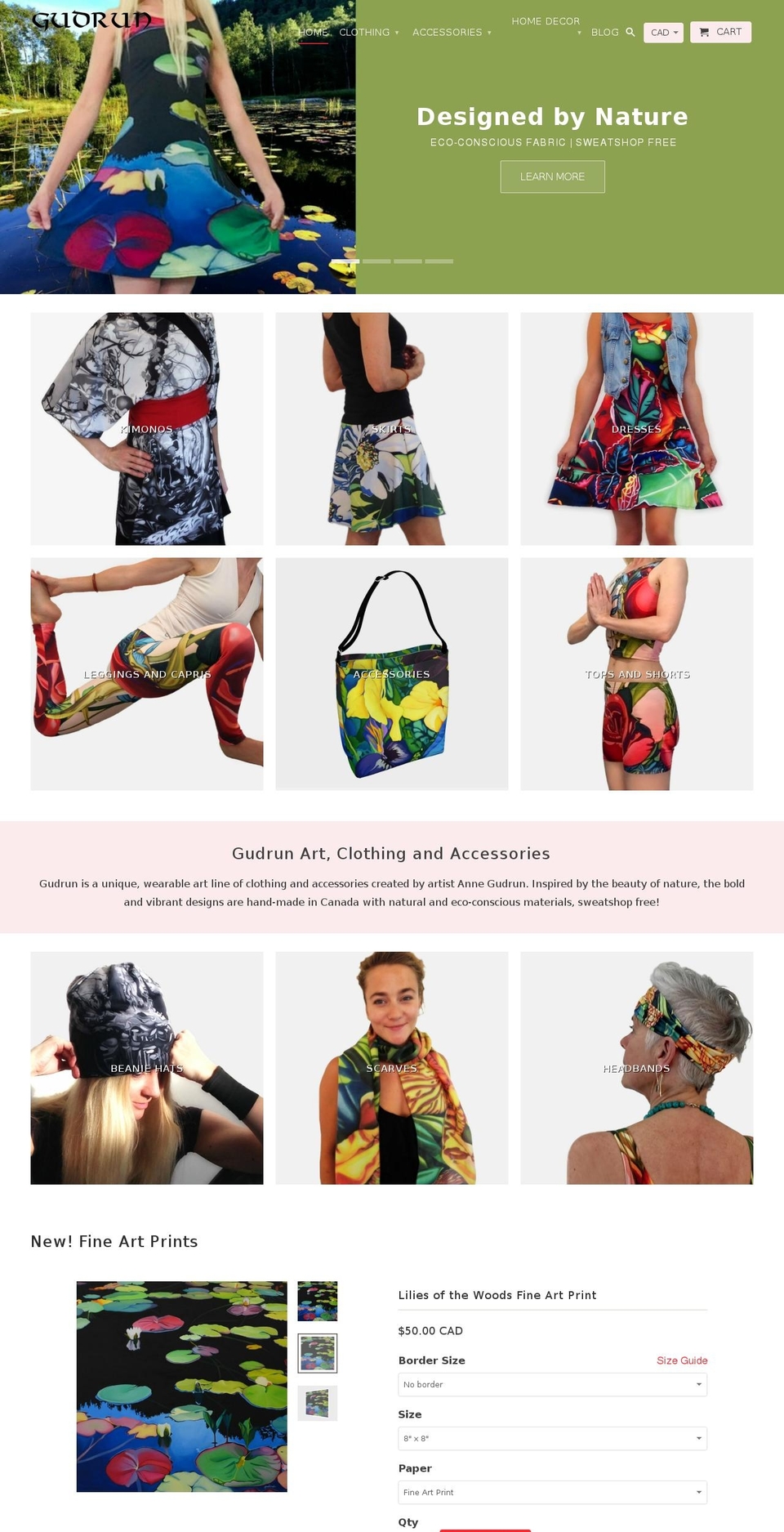 gudrunclothing.com — Shopify storefront screenshot