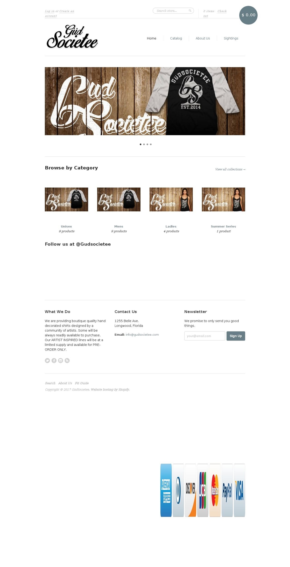 gudsocietee.com shopify website screenshot
