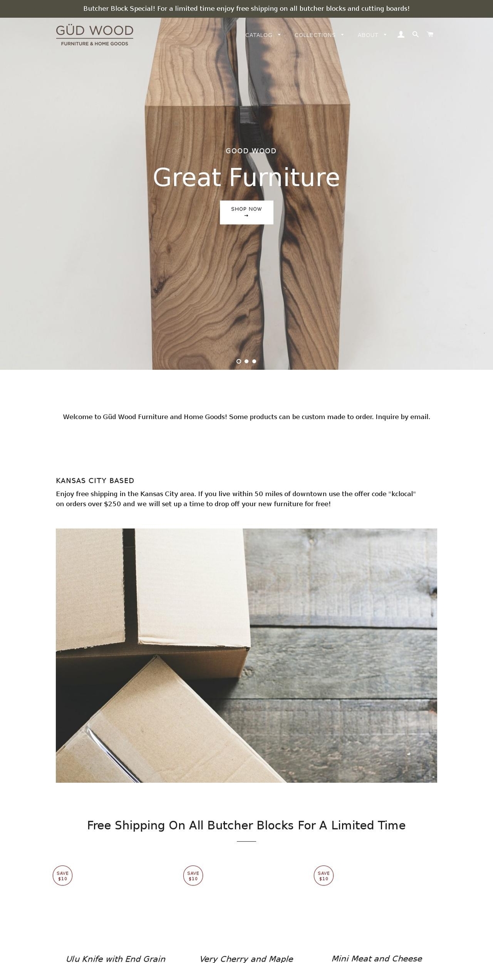 gudwoods.com — Shopify storefront screenshot