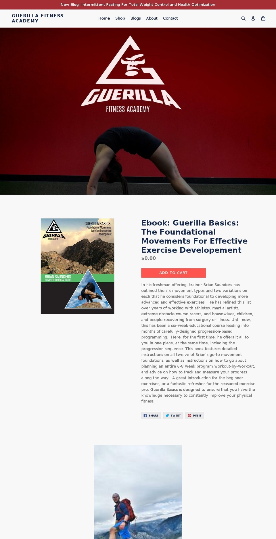 guerillafitnessacademy.com shopify website screenshot