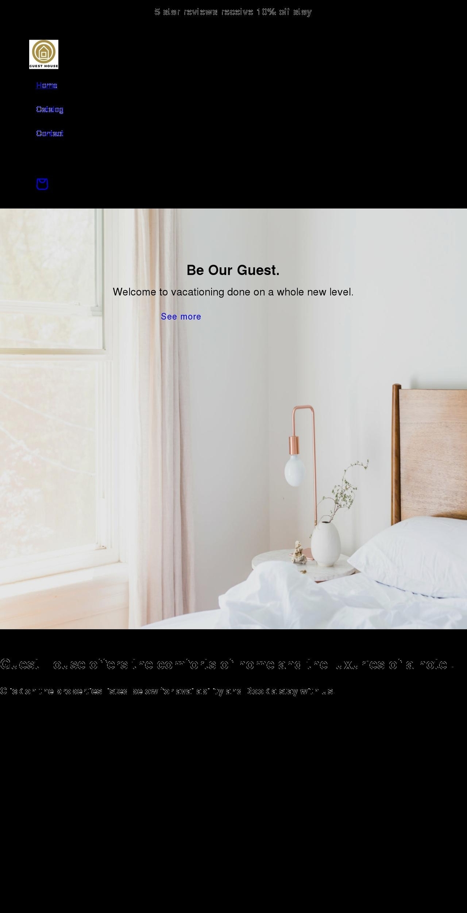 guesthousellc.com shopify website screenshot