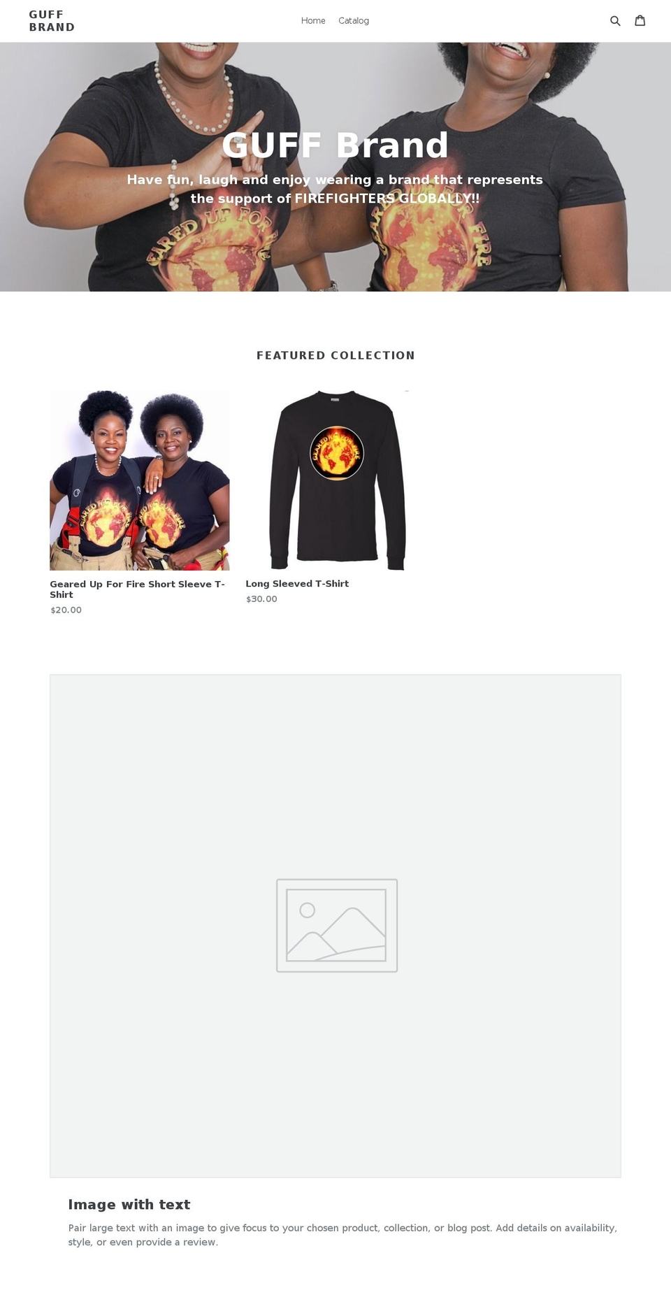 guffbrand.com — Shopify storefront screenshot