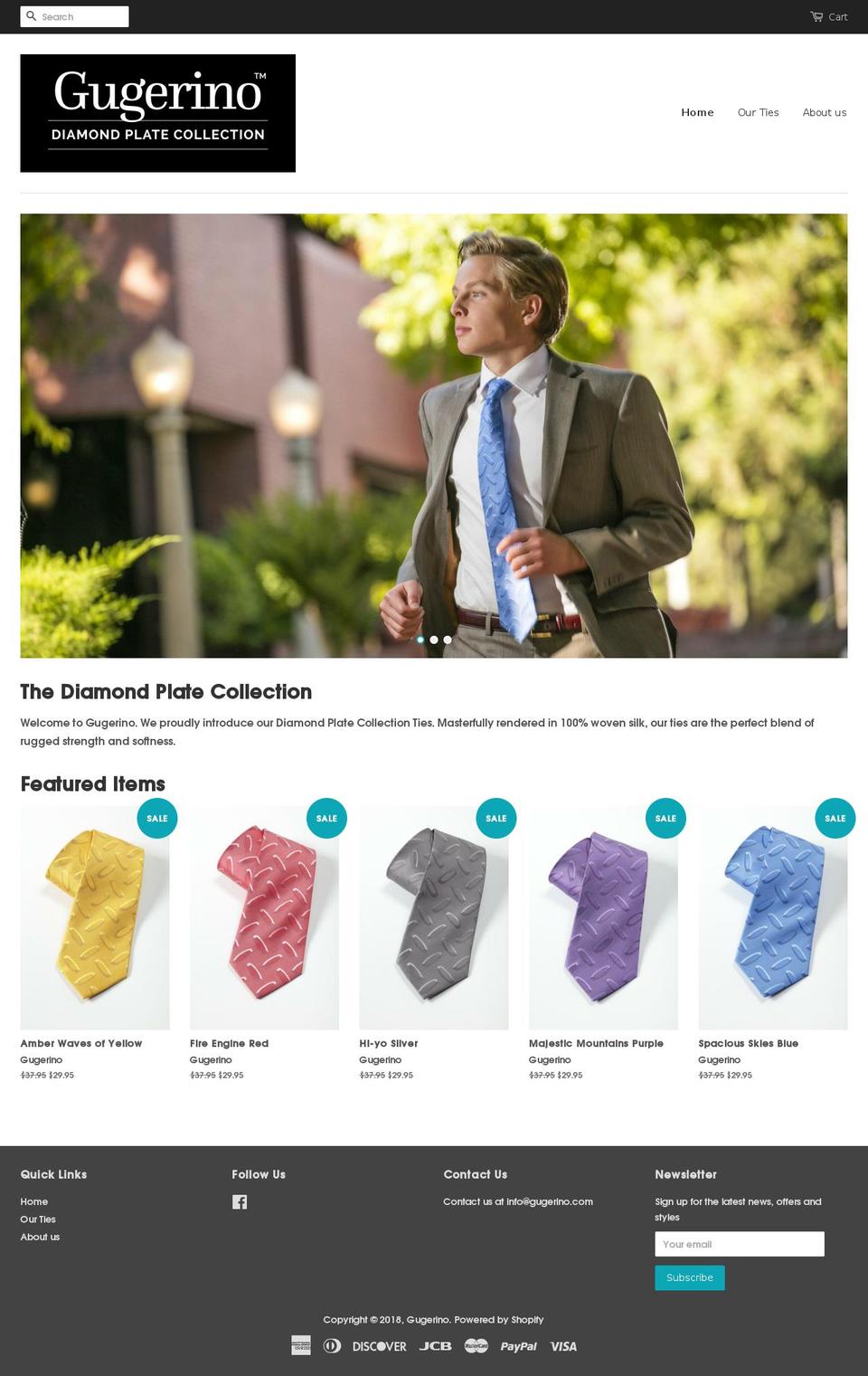 gugerino.com shopify website screenshot