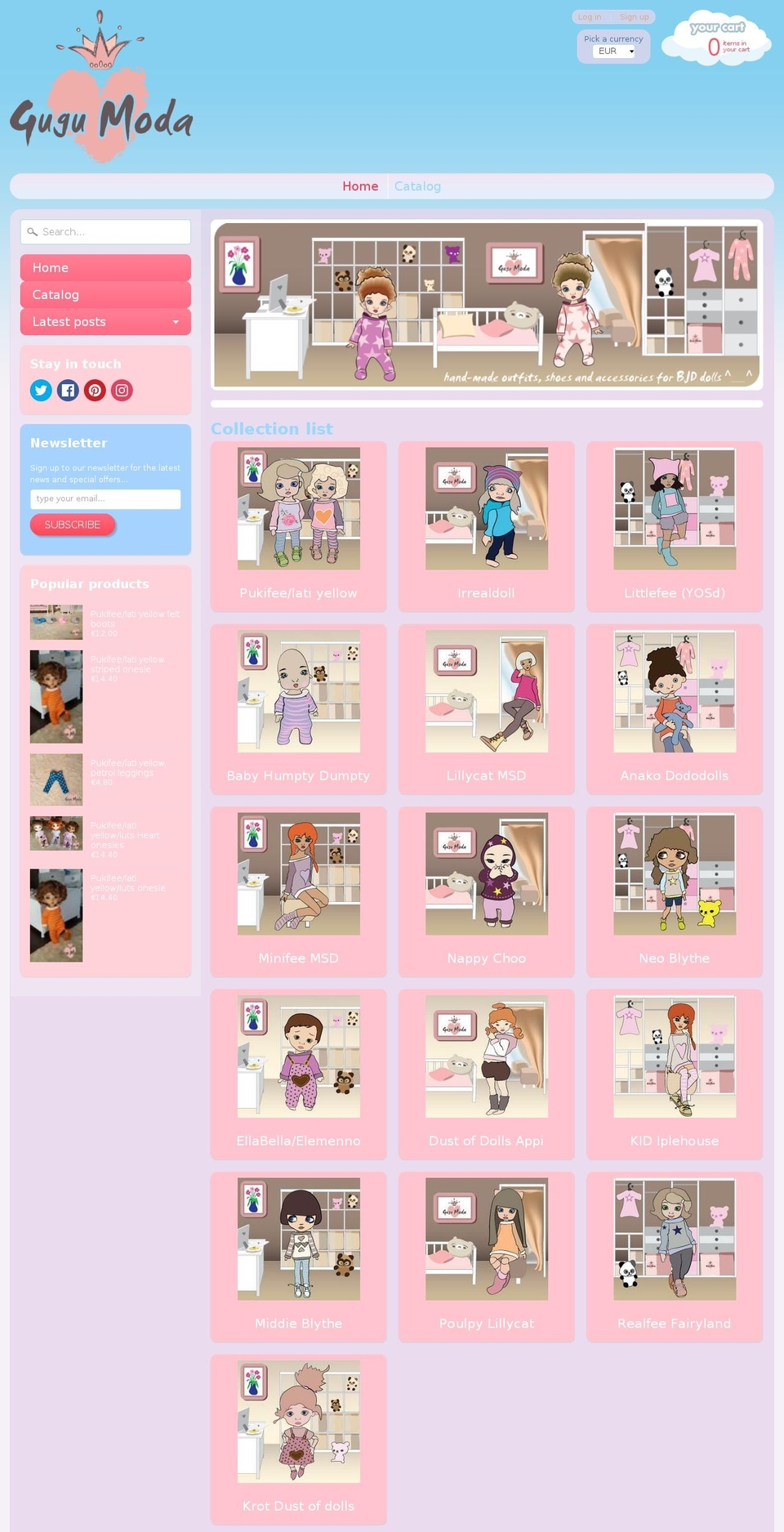 gugumoda.com — Shopify storefront screenshot