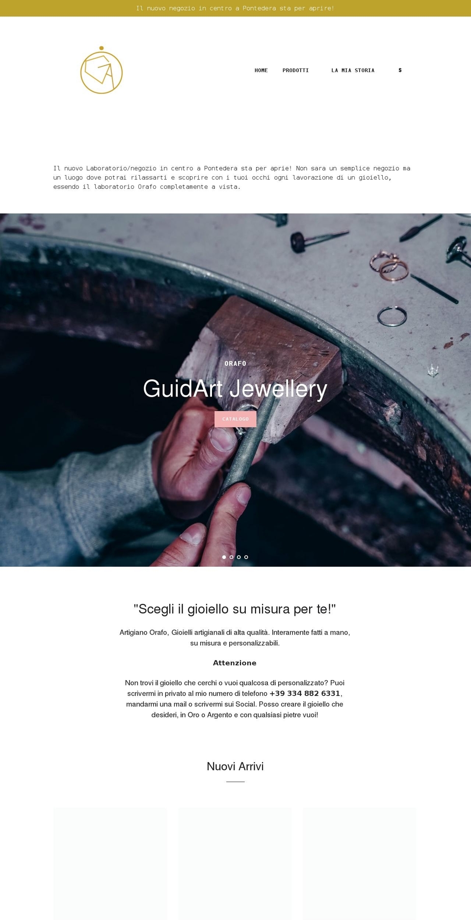 guidartjewellery.com shopify website screenshot