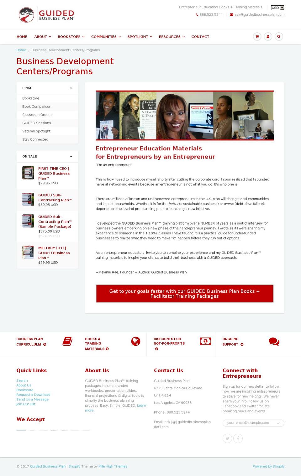 guidedplans.com shopify website screenshot