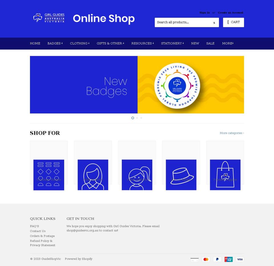 guideshopvic.myshopify.com shopify website screenshot