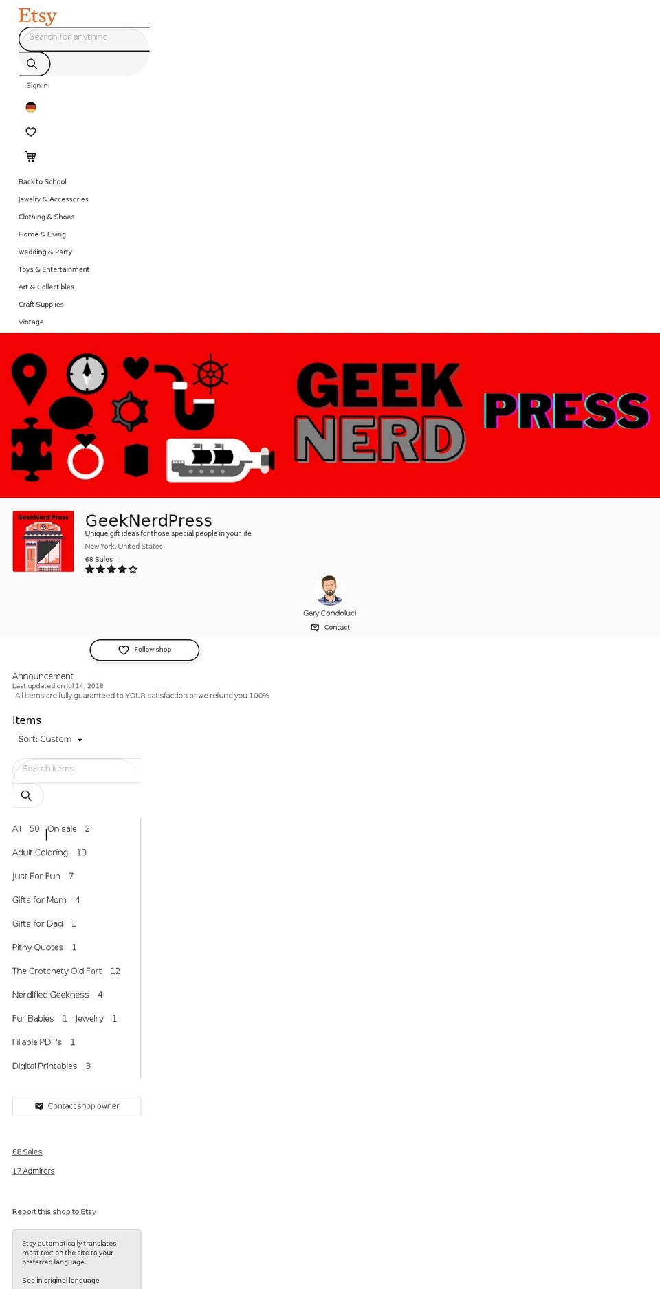 guidosgoods.com — Shopify storefront screenshot