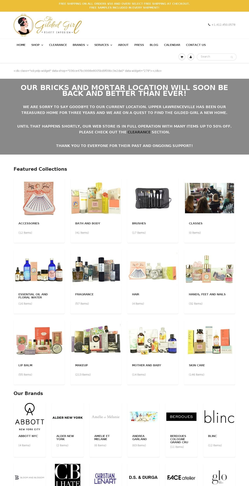 guildedgirl.com — Shopify storefront screenshot