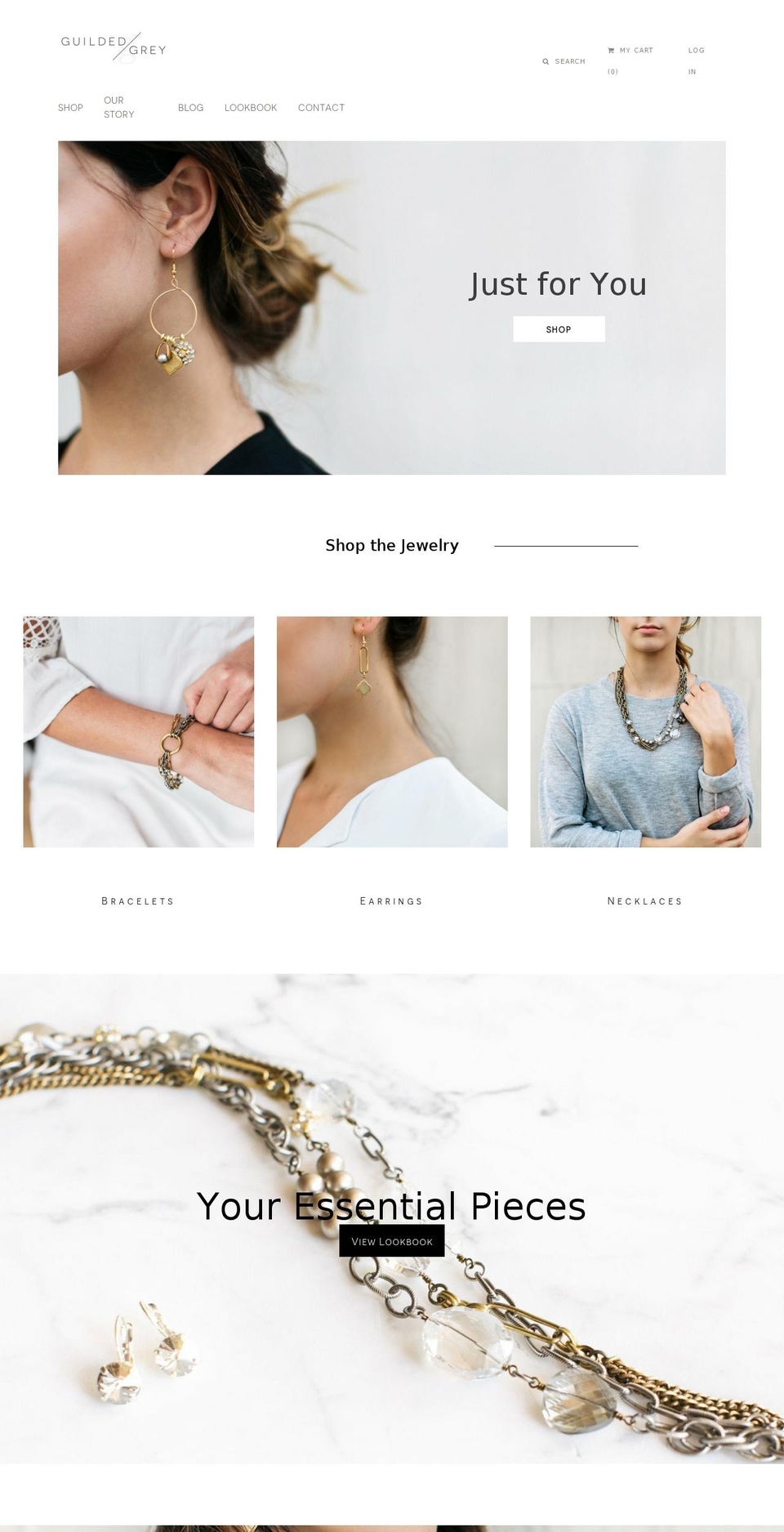 guildedgrey.com shopify website screenshot