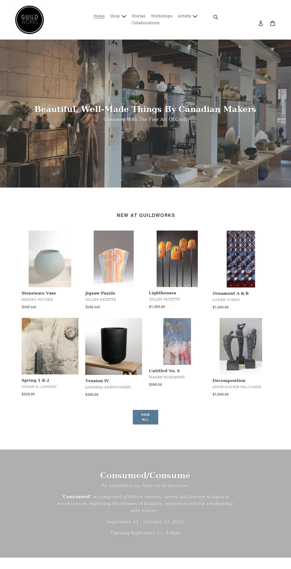 guildworks.ca shopify website screenshot
