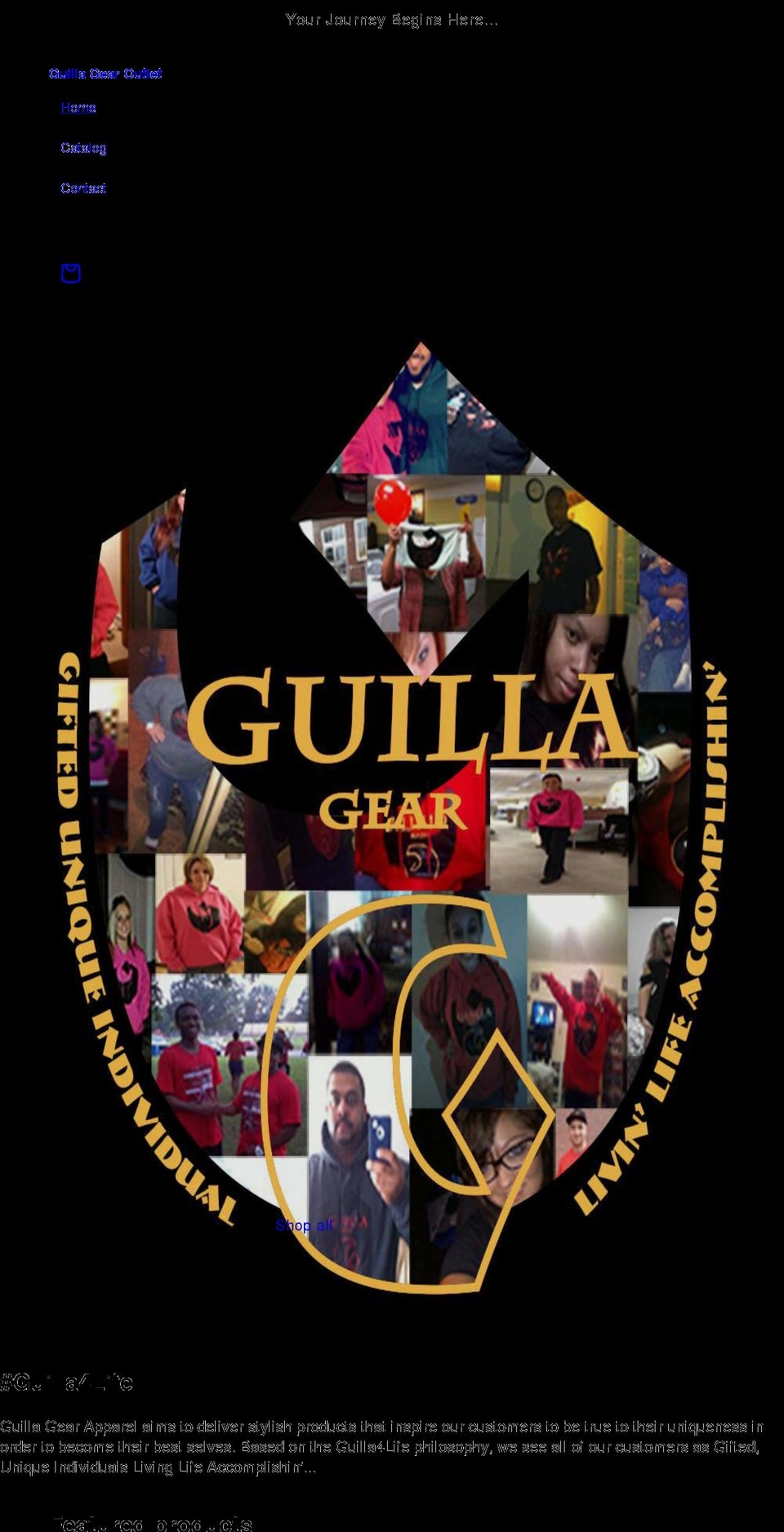 guillagear.com shopify website screenshot