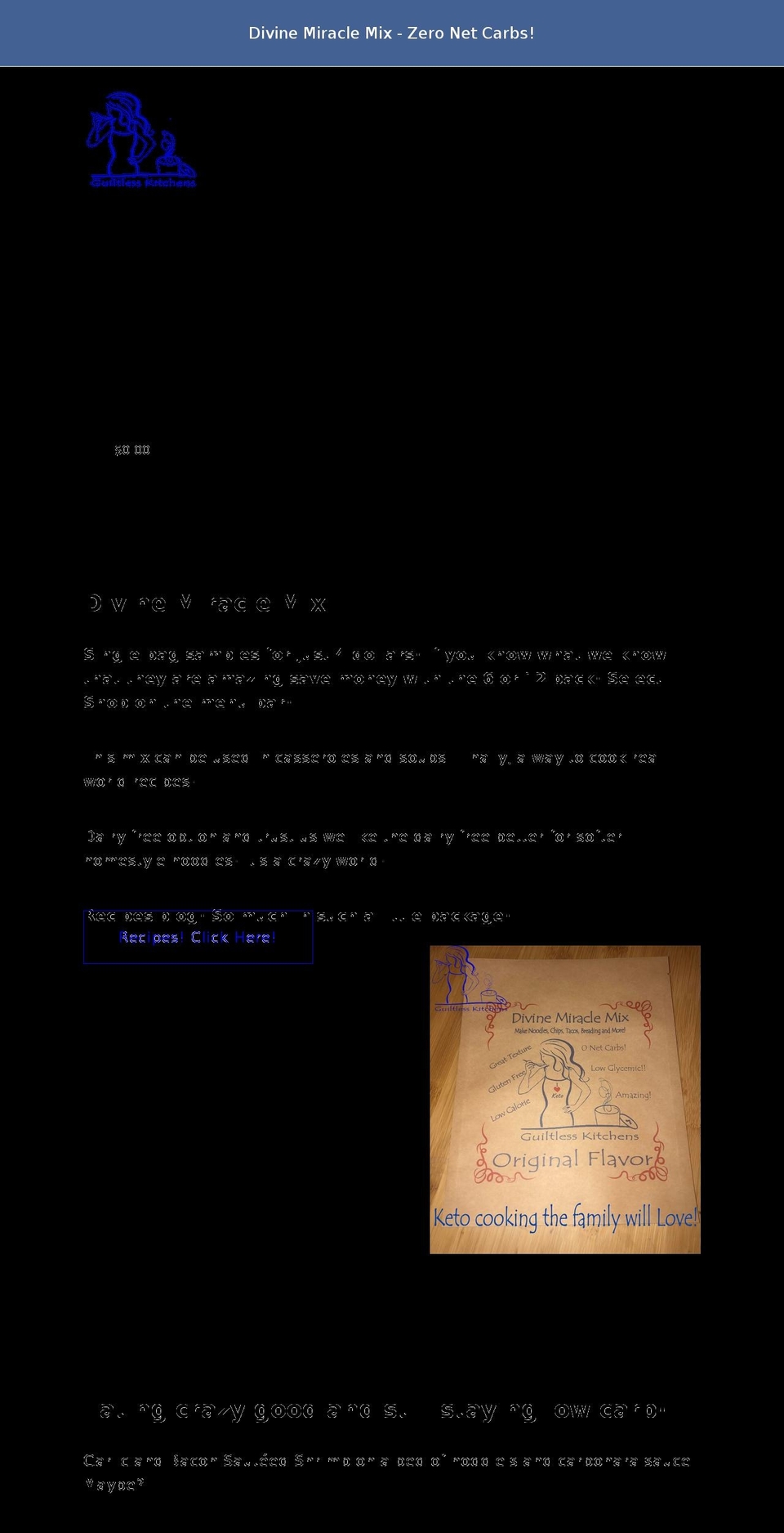 guiltlesskitchens.com shopify website screenshot