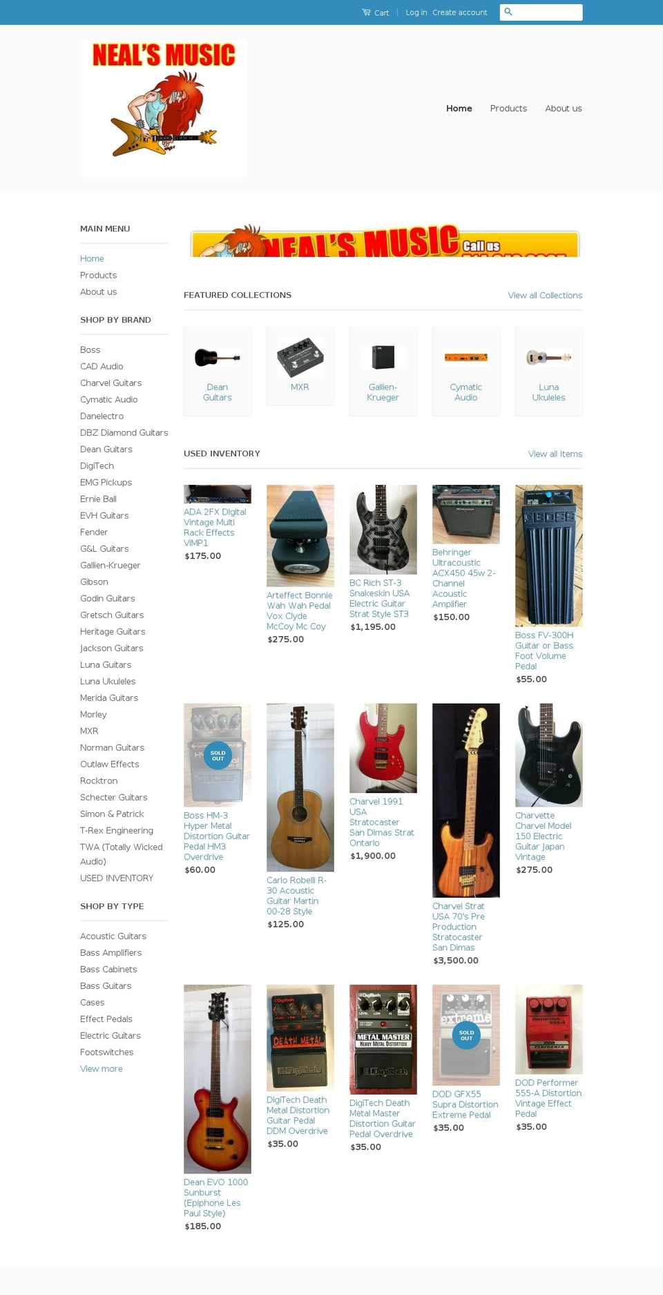 guitardeals.com — Shopify storefront screenshot