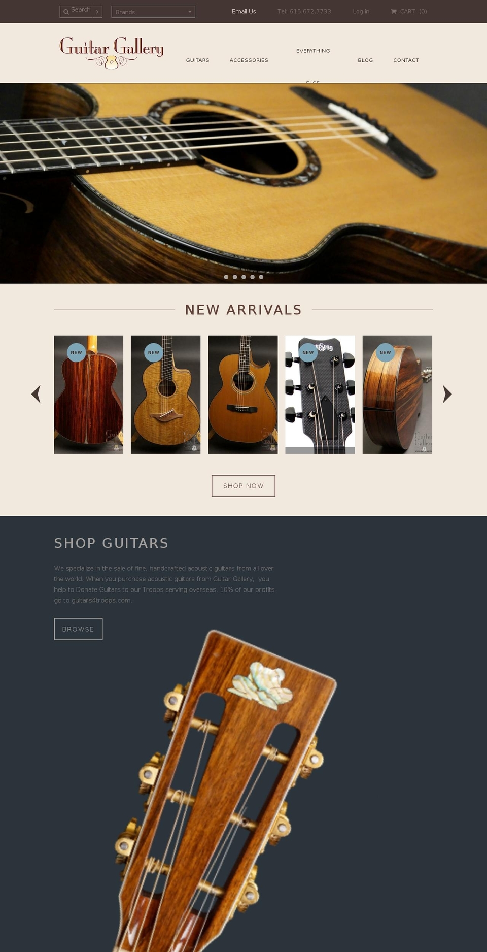 Guitar Gallery Shopify theme site example guitargal.biz