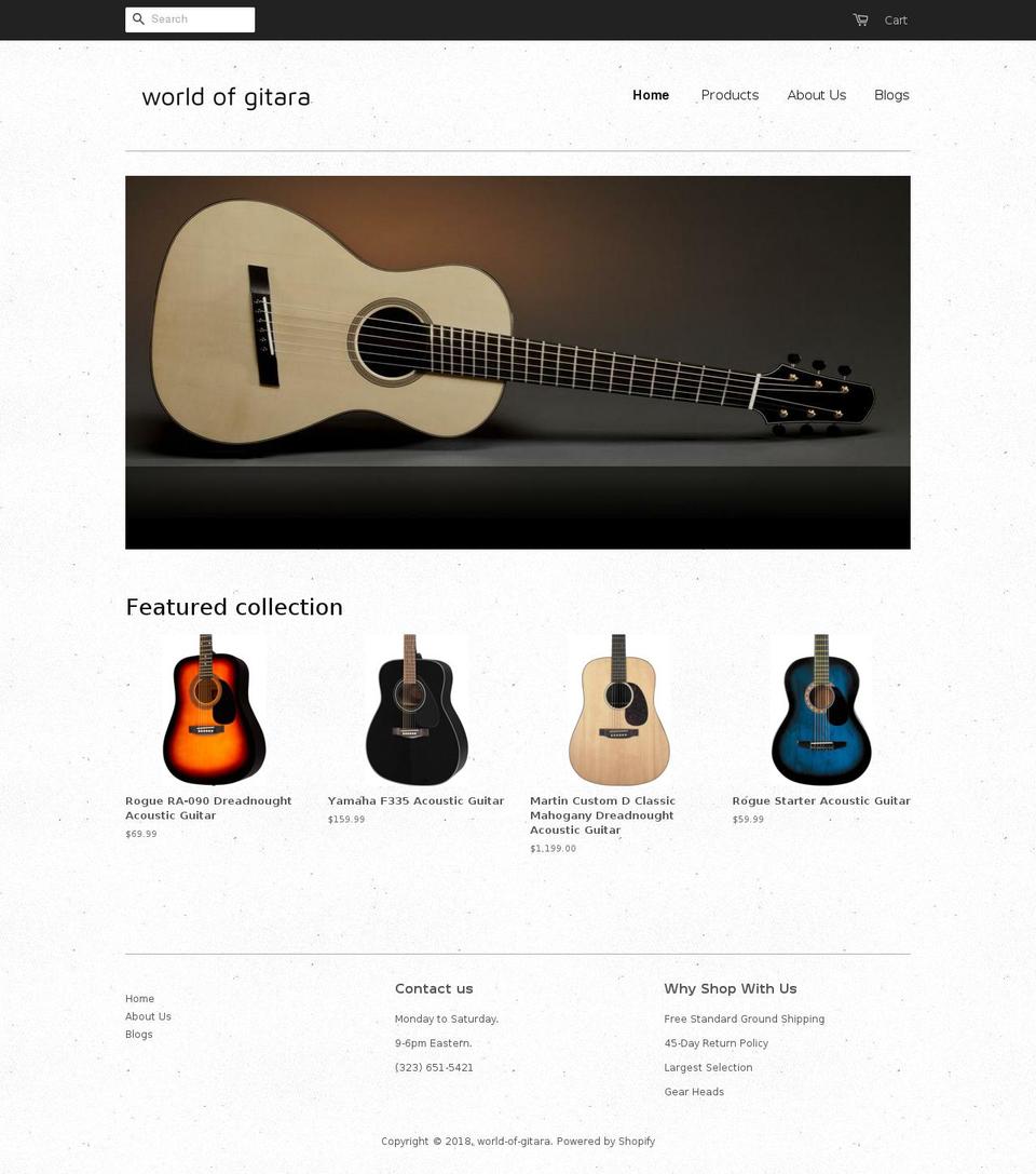 guitarjet.com — Shopify storefront screenshot