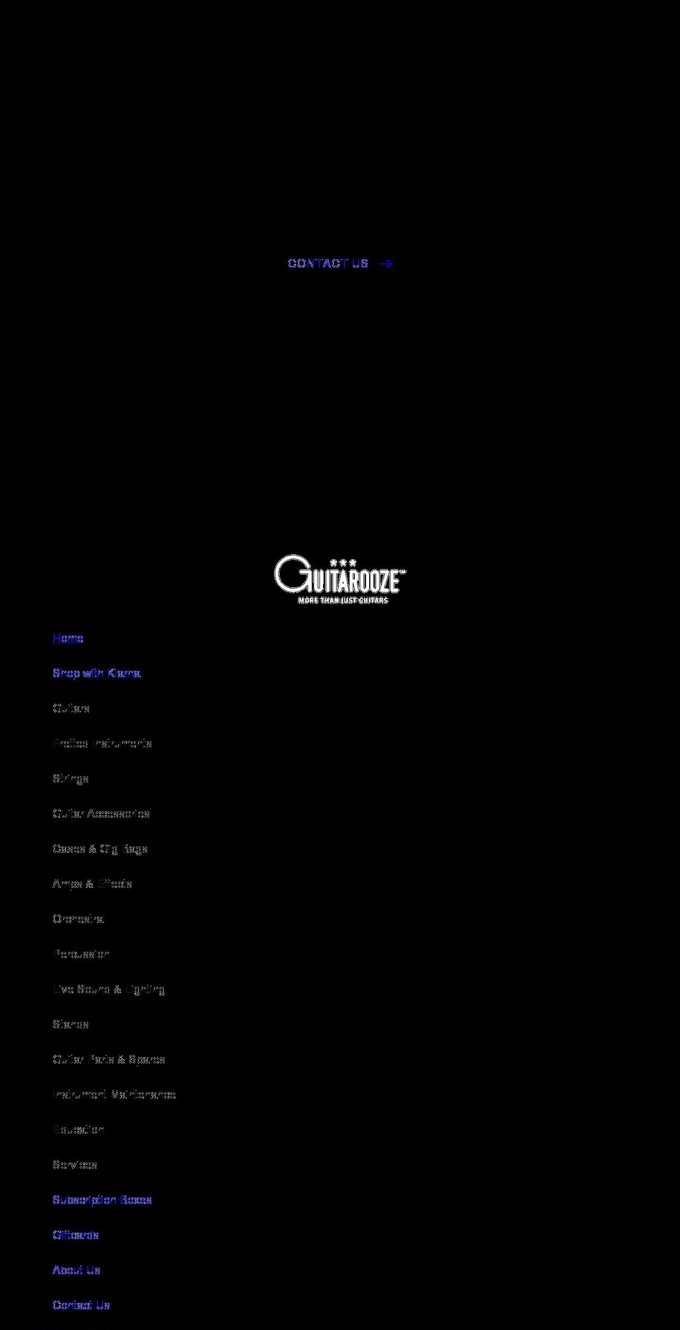 guitarooze.co.uk shopify website screenshot