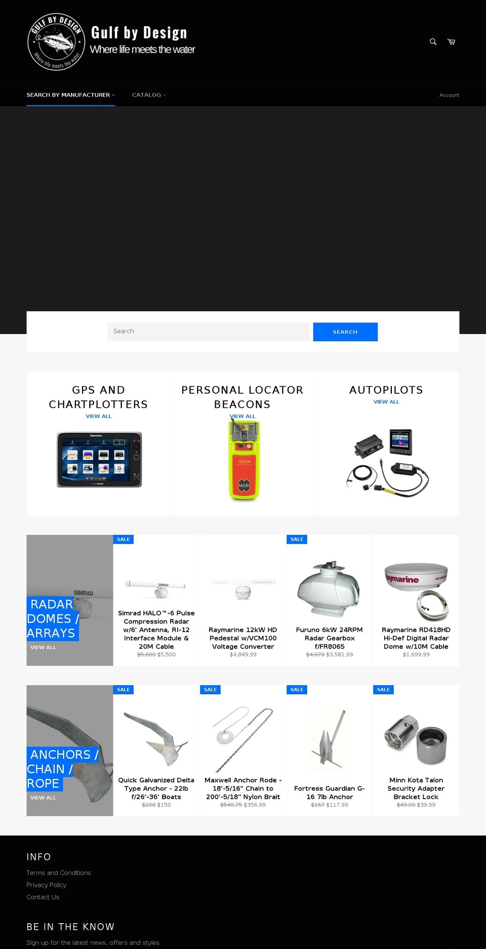 gulfbydesign.com — Shopify storefront screenshot