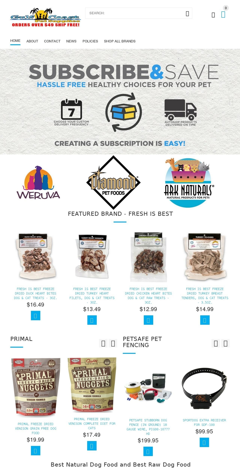 install-me-yourstore-v2-1-9 Shopify theme site example gulfcoastpetsupplies.com