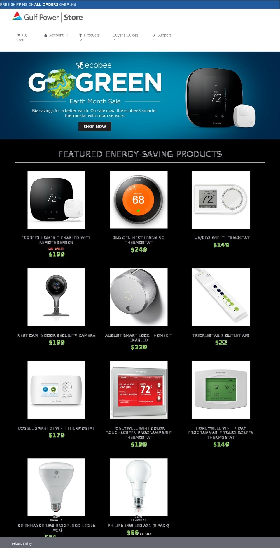 gulfpowerstore.com shopify website screenshot