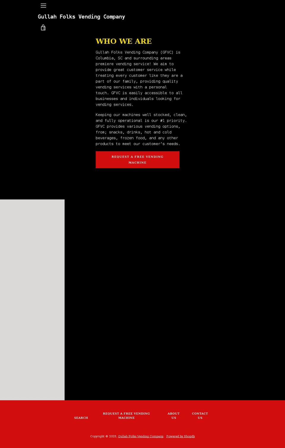 gullahfolksvending.com shopify website screenshot