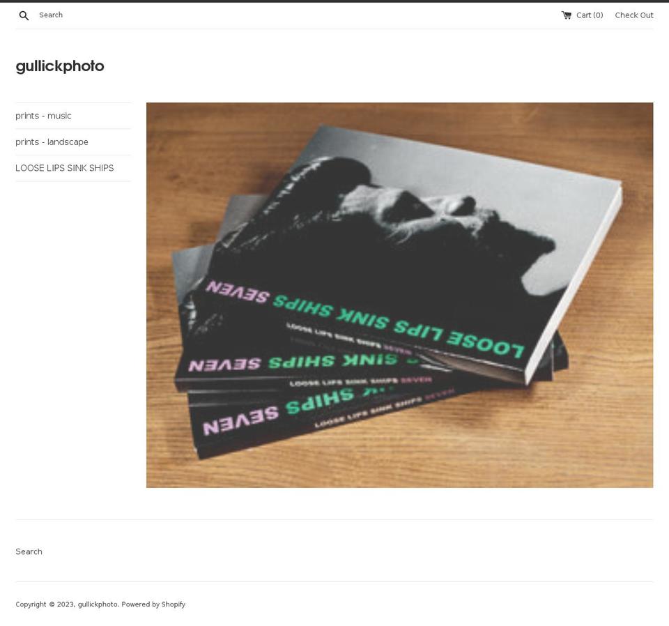 gullickprint.com — Shopify storefront screenshot