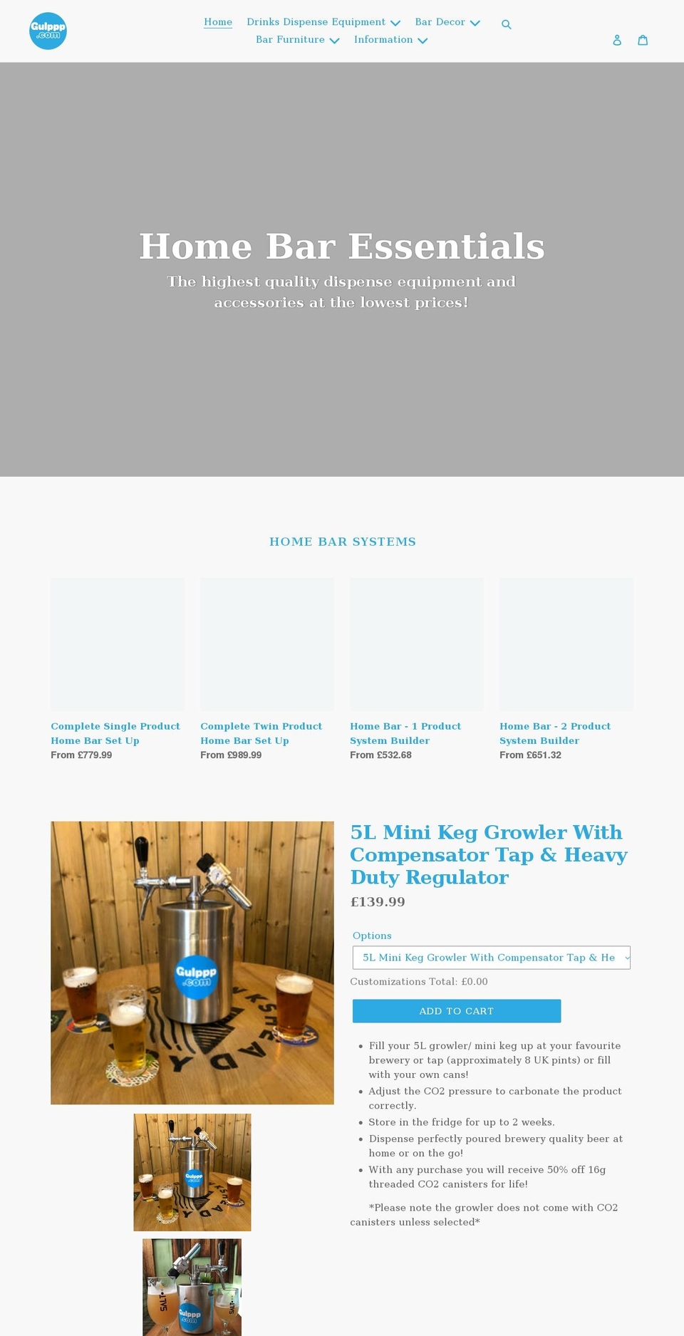 gulppp.com shopify website screenshot