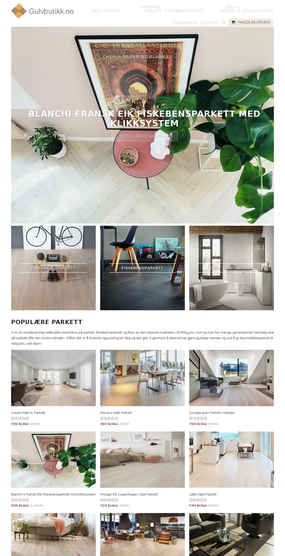 gulvbutikk.com — Shopify storefront screenshot